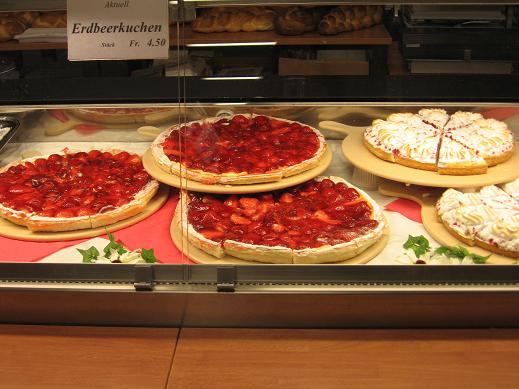 pies at grocery store by Hotel Illuster