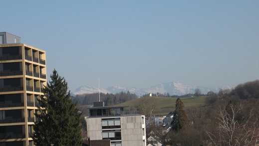 view from old church and castle