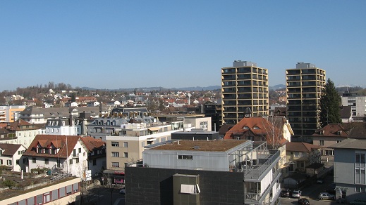 view from hotel balcony