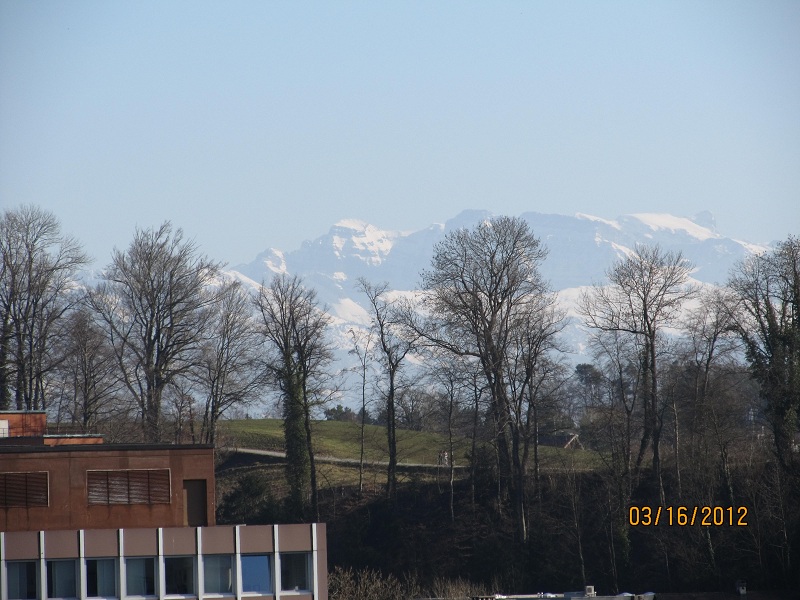 The Alps--view from balcony