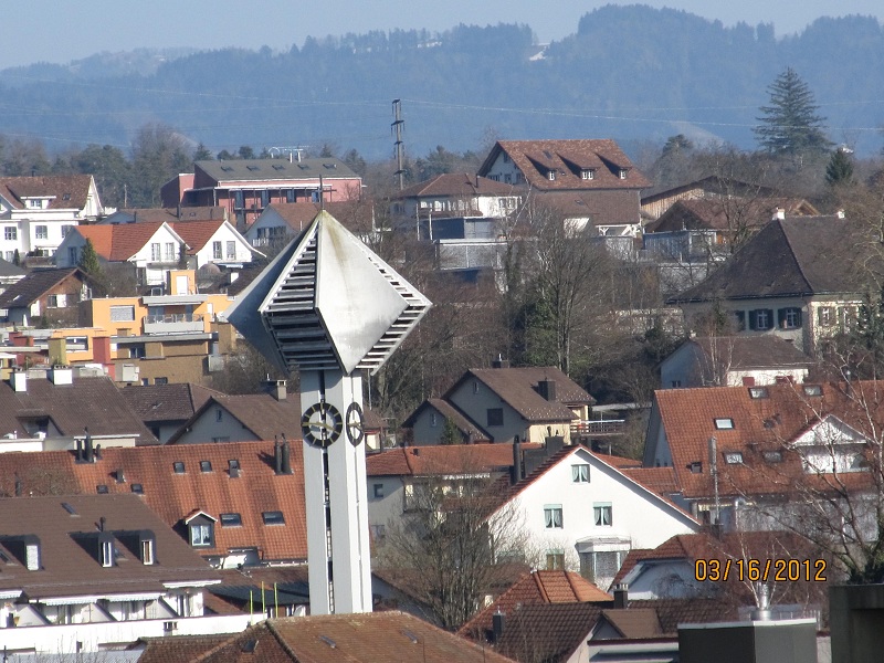 Church clock Tower - view from balcony