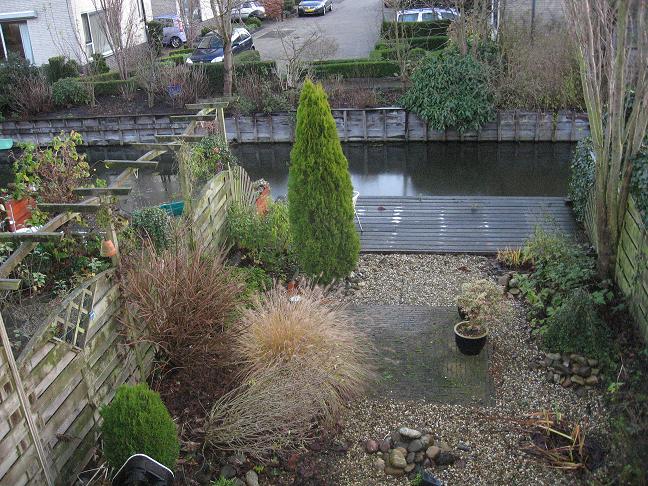 backyard with canal