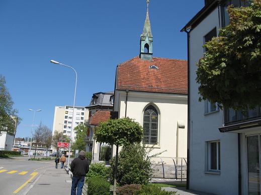 walk back from fortress - Kevin and church