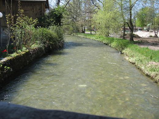 view from covered bridge