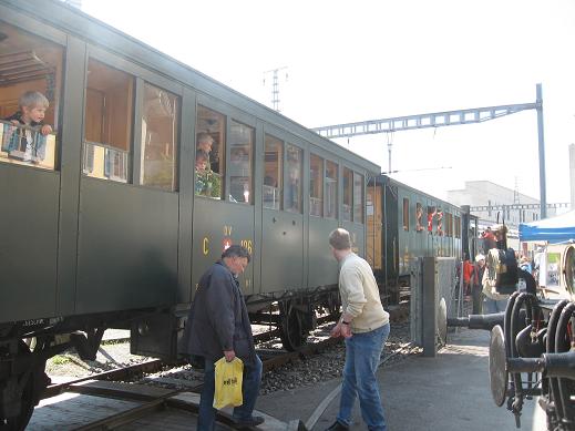 people on train