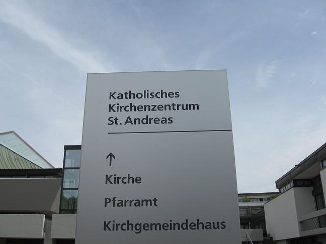 Catholic church sign