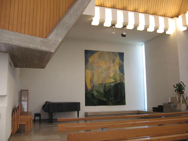 Inside of back of church