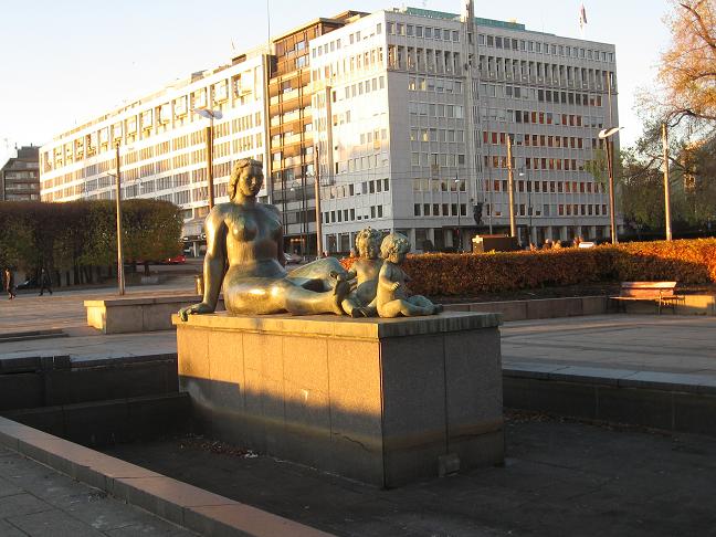 Statue by Wharf