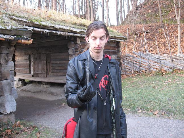 Bob holding icicle