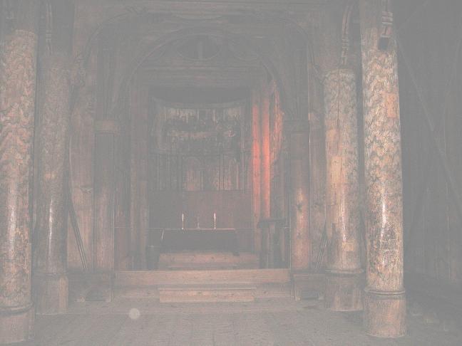 Stave church (inside)